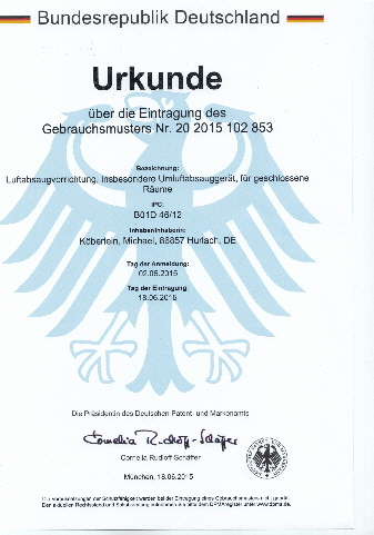 Urkunde Patent